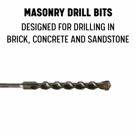 Drill America 7/8in x 18in SDS-Plus 4-Flute Cross Tip Hammer Drill Bit SDS4F7818